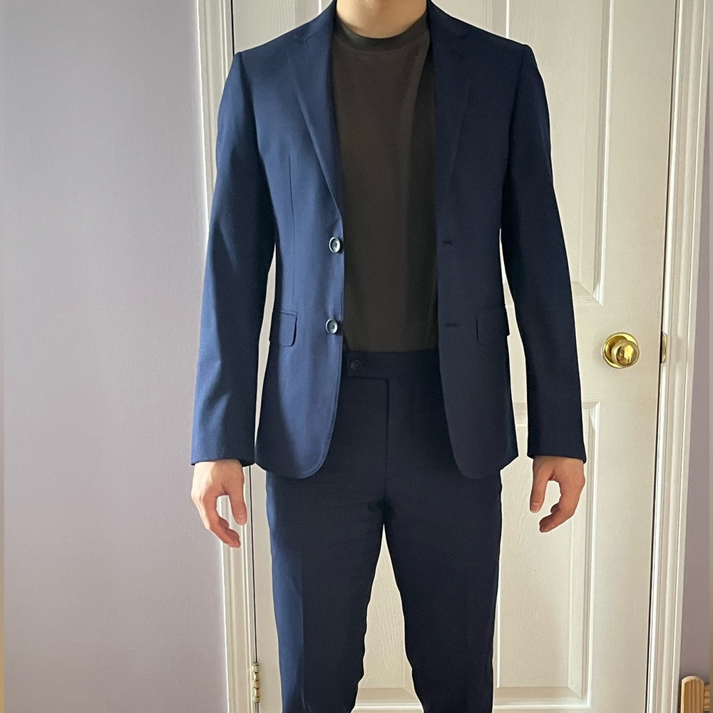 Men's Navy Blazer and Suit Pants